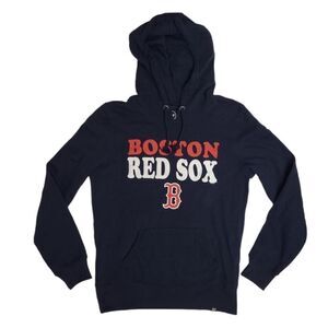 RED SOX‎ '47 navy blue MLB graphic pullover hoodie hooded sweatshirt M